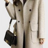 Camille | Klasický dvouřadý kabát z vlny