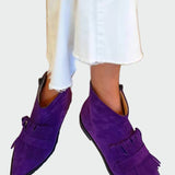 Magdaléna Sofistikované Mokasíny Se Třásněmi Špičaté