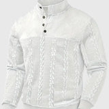 Dawson - Svetr s dlouhým rukávem Henley s pruhy