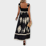 Karolína Sofistikované Plážové Šaty Čtvercový Výstřih