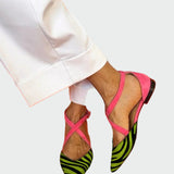 Eva Elegantní Bailarinas Con Tira KoženéLuxusníPohodlné