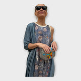 Věnceslava Nadčasová Maxi Šaty Diskrétními Ozdobením