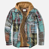 Daniel | Urbaní kostkovaná patchworková bunda