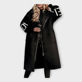 Karolína Sofistikovaná Dlouhý Kabát Moderních Detailů