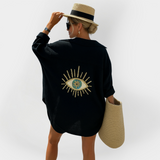 Karolína Nadčasová Plážová Košile Oční VzorLehkáSvěží