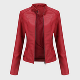 Lenka | Ležérní Kožená Bunda