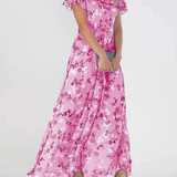 Věnceslava Okouzlující Midišaty Romantické Letní Květinové