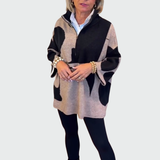 Stella - Svetr na Zip s Vysokým Límcem