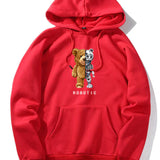 Tomáš – Mikina s Kapucí s Grafikou Robotického Medvěda