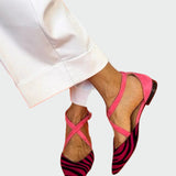 Eva Elegantní Bailarinas Con Tira KoženéLuxusníPohodlné