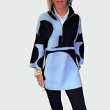 Stella - Svetr na Zip s Vysokým Límcem