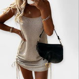 Věnceslava Elegantní PletenéBezrukávovéŠatySMidiPáskem