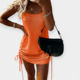 Věnceslava Elegantní PletenéBezrukávovéŠatySMidiPáskem