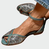 Věnceslava Exkluzivní Letní Třpytivé Dámské Sandály