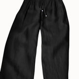 Karolína Elegantní Široké Kalhoty LněnoBavlněné Lehké