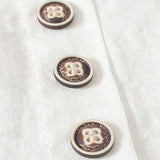 Magdaléna Elegantní Halenka Krátkorukávová Knoflíky