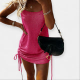 Věnceslava Elegantní PletenéBezrukávovéŠatySMidiPáskem