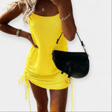 Věnceslava Elegantní PletenéBezrukávovéŠatySMidiPáskem