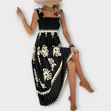 Karolína Sofistikované Plážové Šaty Čtvercový Výstřih