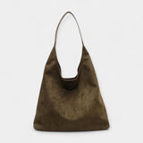 Adriana Elegantní Hobo Kabelka Prémiového Semišové