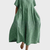 Kristýna Nadčasová Károvaný Dlouhý Volánovitý Plášť