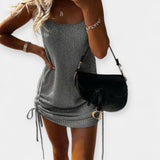 Věnceslava Elegantní PletenéBezrukávovéŠatySMidiPáskem