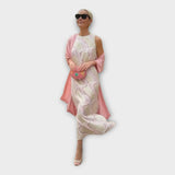 Magdaléna Sofistikovaná Vestido Midi Přiléhavé Šaty