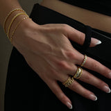 Karolína Elegantní Prsten Se Řetízkem Minimalistický