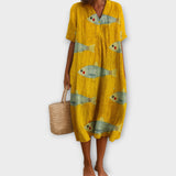 Magdaléna Sofistikovaná Midi Šaty Lehkost Splývání