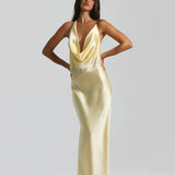 Lucie Elegantní Vestido Maxi LehceVzdušnáSaténováElegance