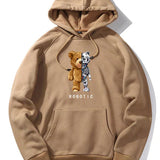 Tomáš – Mikina s Kapucí s Grafikou Robotického Medvěda