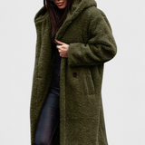 Mila | Dlouhý kabát z umělé kožešiny