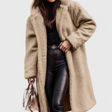 Mila | Dlouhý kabát z umělé kožešiny