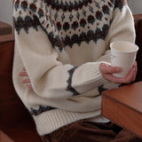 Tomáš – Vintage Kulatý Svetr pro Muže