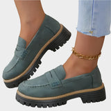 Veronika Elegantní Mokasíny Masivní Podrážka Městský