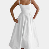 Kristýna Okouzlující Saténové Áčkové Šaty Romantické