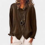 Věnceslava Nadčasová Dlouhá Košile Bavlněné Lněné