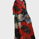 Magdaléna Sofistikovaná Nočníšaty Večerní Mákověvzorované