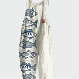 Kristýna Elegantní Retrostylový Květinový Dlouhý Overal