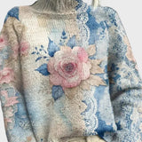 Lucie Elegantní PletenýSvetrSKrajkouAMěkkýmÚpletema