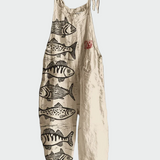 Kristýna Elegantní Retrostylový Květinový Dlouhý Overal