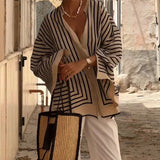 Magdaléna Nadčasová Pruhovaná Košile Relaxační Silueta