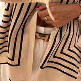 Magdaléna Nadčasová Pruhovaná Košile Relaxační Silueta