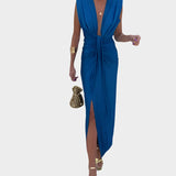 Viktorie Elegantní Spirálové Večerní Drapeované Šaty