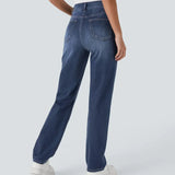 Karolína Elegant Elastické Džíny VysokýPás Pohodlné