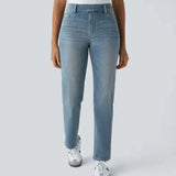 Karolína Elegant Elastické Džíny VysokýPás Pohodlné