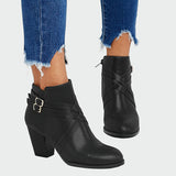 Eva VýjimečnáStylová Botines De Cuero KotníkovéPodpatek