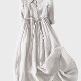 Magdaléna Sofistikované Světlemodré Hedvábné Dámské Šaty