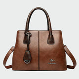 Karolína Elegantní Kožená Kabelka Odnímatelným Uchem