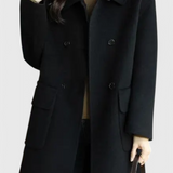 Camille | Klasický dvouřadý kabát z vlny